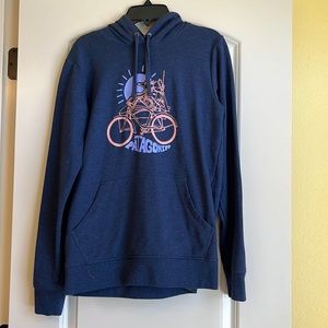 Patagonia sweatshirt with bike design (size small)